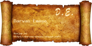 Darvas Emese névjegykártya